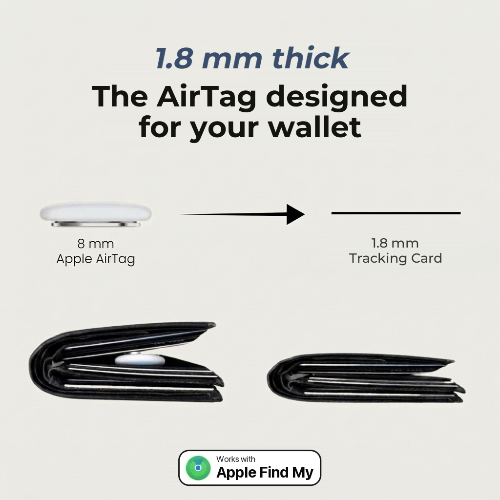 1.8 mm thick: the AirTag designed for your wallet, works with Apple Find My