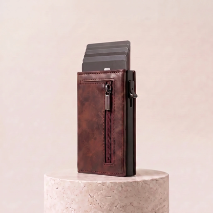 Vault Wallet 2.0 in brown leather